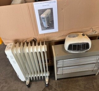 4x Electrische radiator kachel Dimplex, wit, bouwjaar 2019